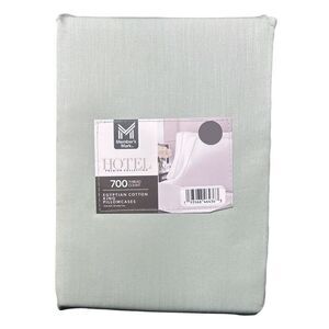 Soft Sea - Members Mark 700-Thread-Count Solid Egyptian Cotton Pillowcases, Set